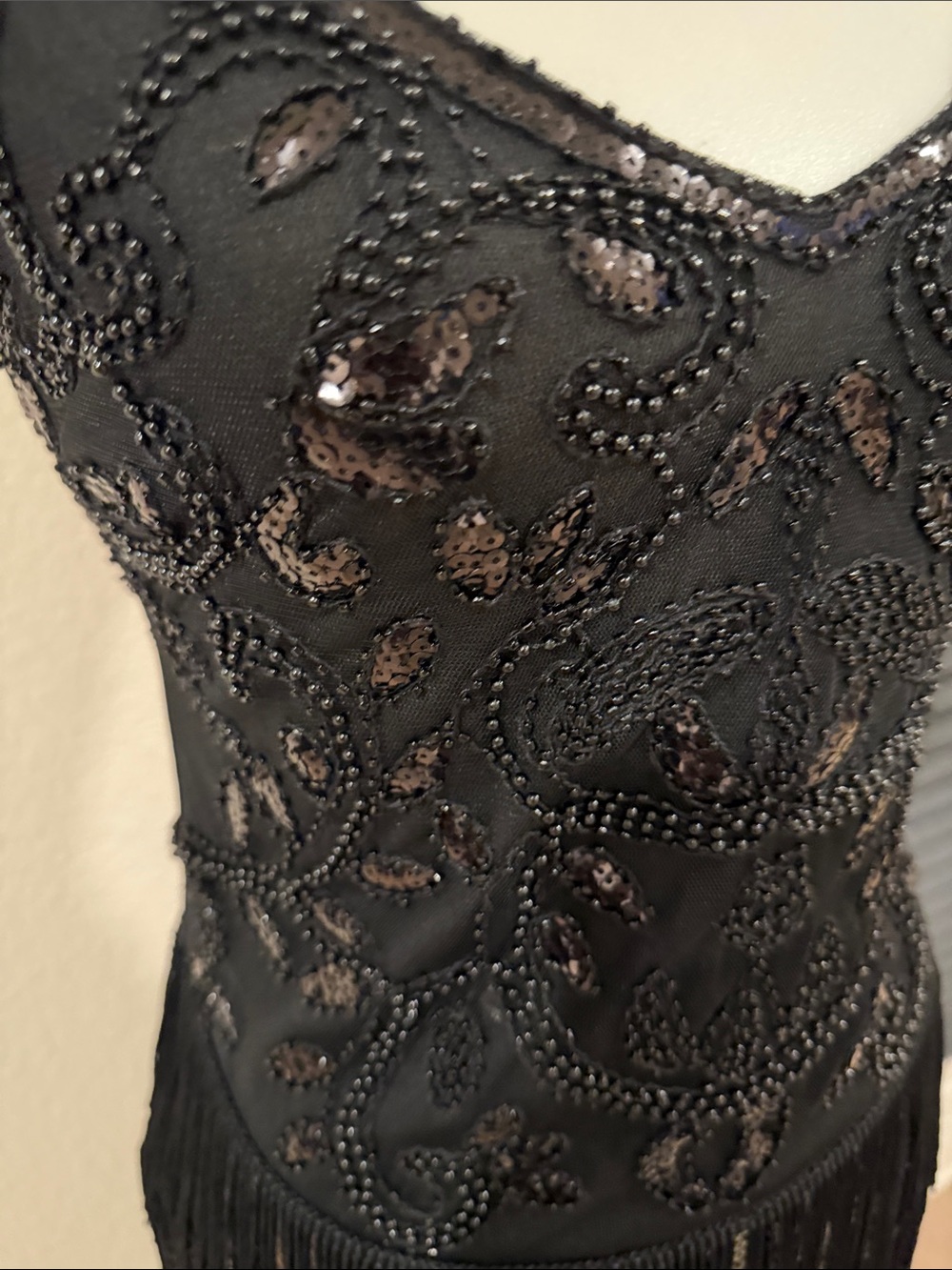 Verte Beaded Fringe Mini Dress - Picture 3 of 10